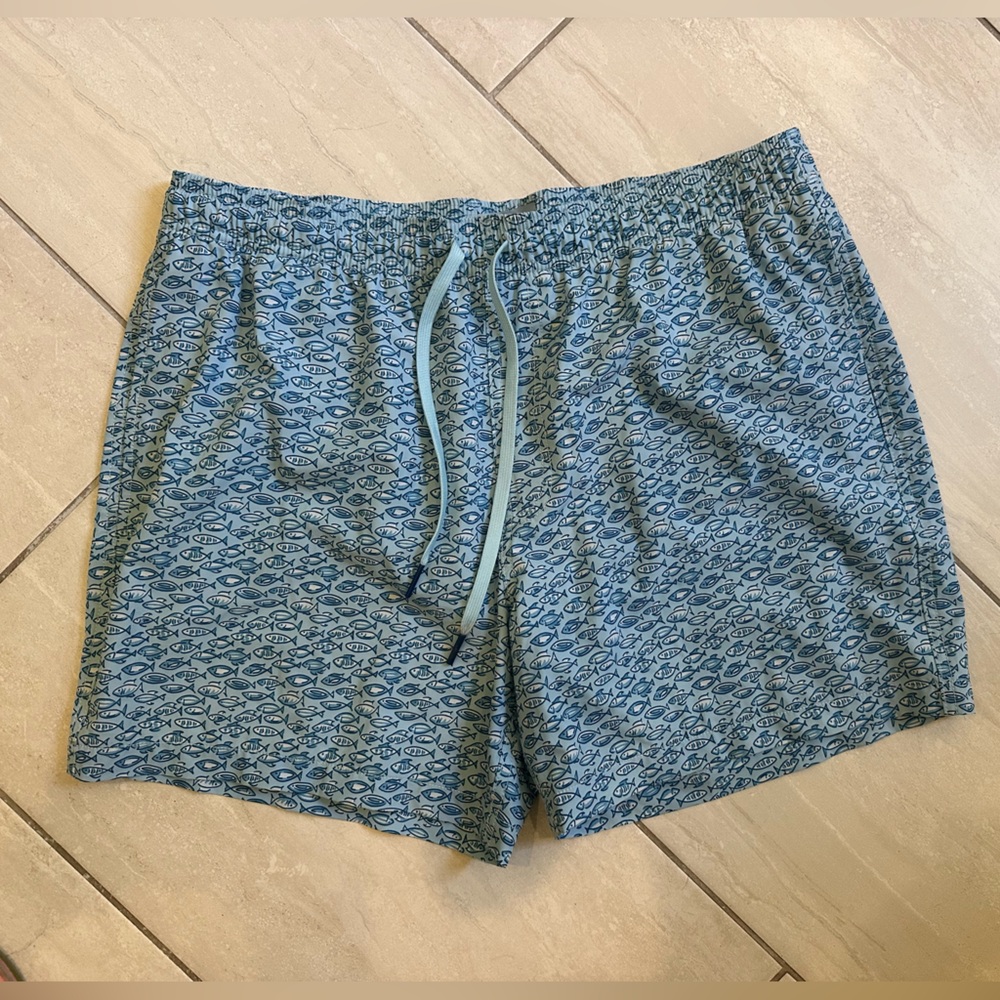 Southern Tide Blue Patterned Men Shorts